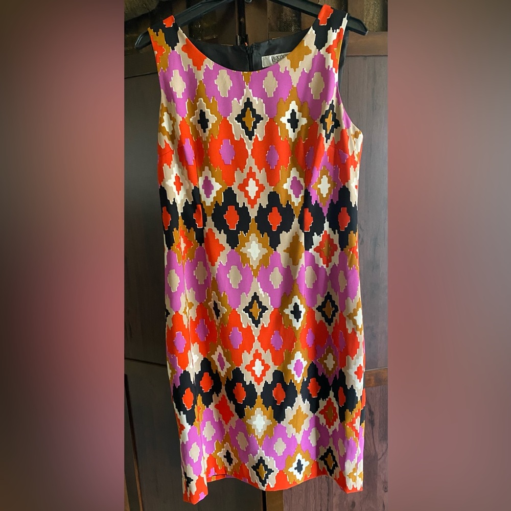 Kasper Sheath Dress, Size 10, Multicolored
